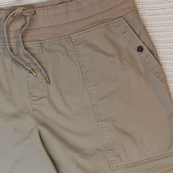 TERRA & SKY Cotton Khaki Shorts Cargo Pockets Draw String Plus Size 3X - Picture 3 of 12